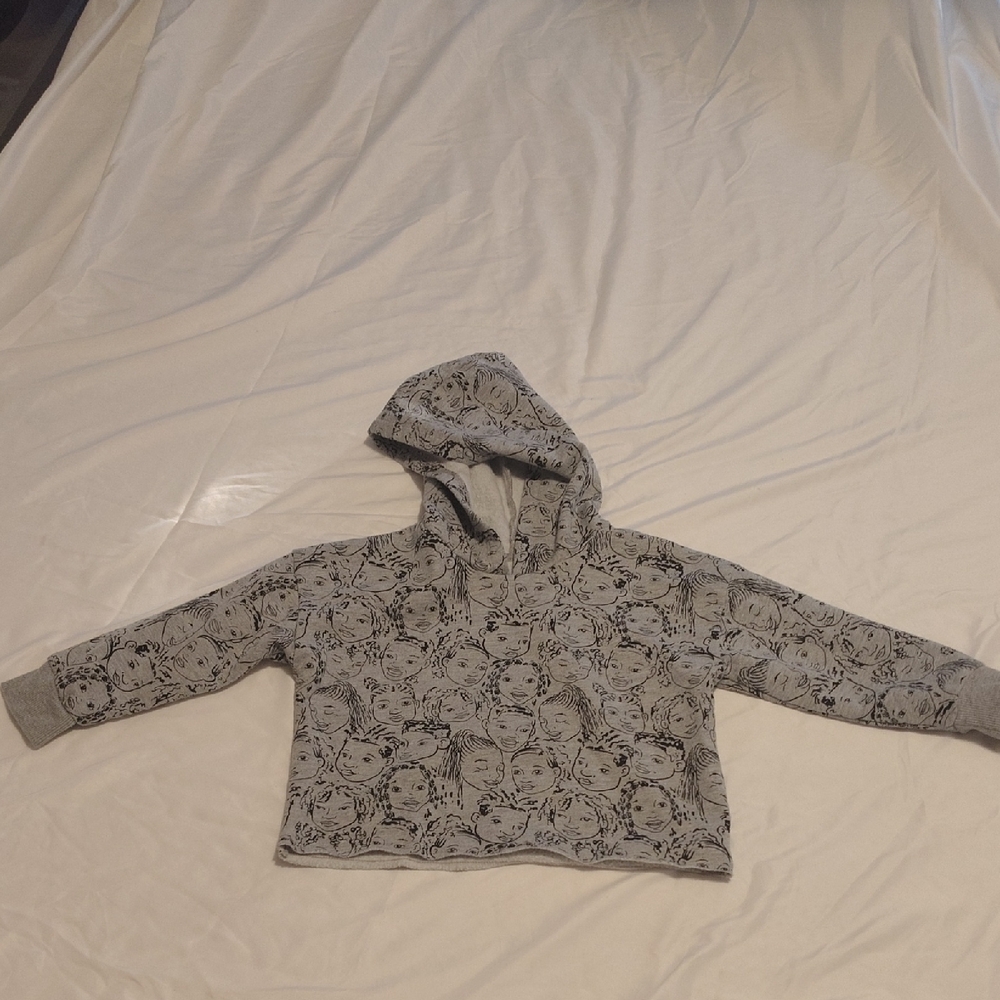 Well Worn Kids Hoodie with Black Pattern
